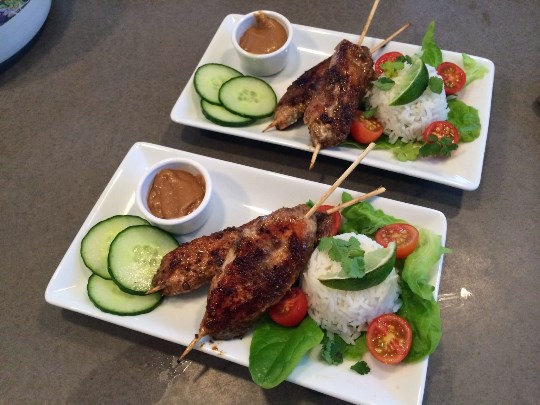 Food at Harpers on the Beach