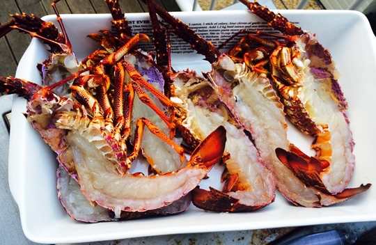 Food at Harpers on the Beach