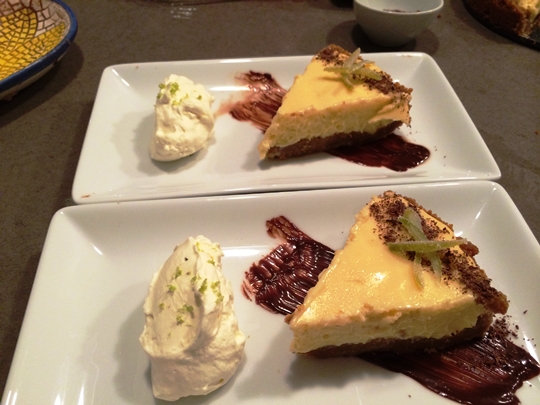 Food at Harpers on the Beach